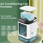 Quiet 3-Speed Portable Air Conditioner Mini Evaporative Cooler Humidifier for Bedroom