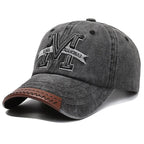 Hot Sale Unisex Baseball Cap M Letter Embroidery Dad Hat Women Men Outdoor Washed Cotton Cap
