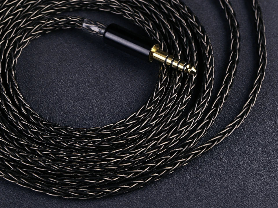 OPENHEART 16 Core Headphone Cable 1 to 2 jack dual 3.5/2.5/4.4mm/XLR Balance Cable For HIFIMAN DENON Replacement Cable 2m 3m