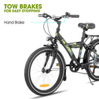 Hiland 20/24 Inch Children's Mountain Bike for Children Boys Girls from 6-10 Years with Shimano 6 Speed Gears