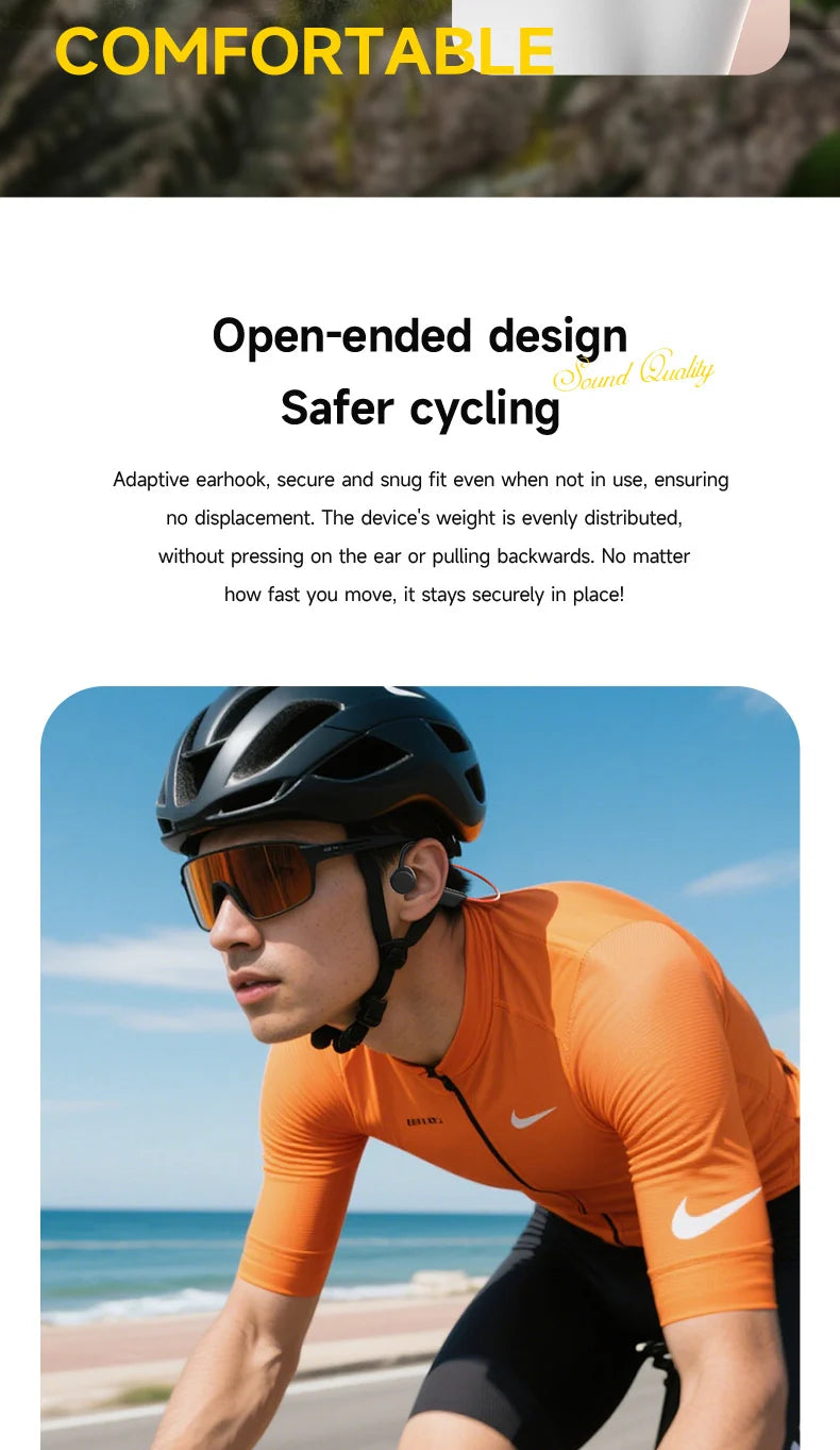 OnePlus Bone Conduction Headset Sport Headphone IPX8 Waterproof Bluetooth 5.4 Wireless Earphone Hands-free With Mic for Exercise