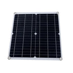 High Efficiency Outdoor Solar Panel Dual Exhaust Fan for Dog Warehouse RV Greenhouse Fan Air Pump Cooling Temperature