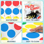 Twister Game Twister Funny Balance Family Party Games with Spinner Floor Play Mat Floor Game Gift for Kids Family Birthday Party