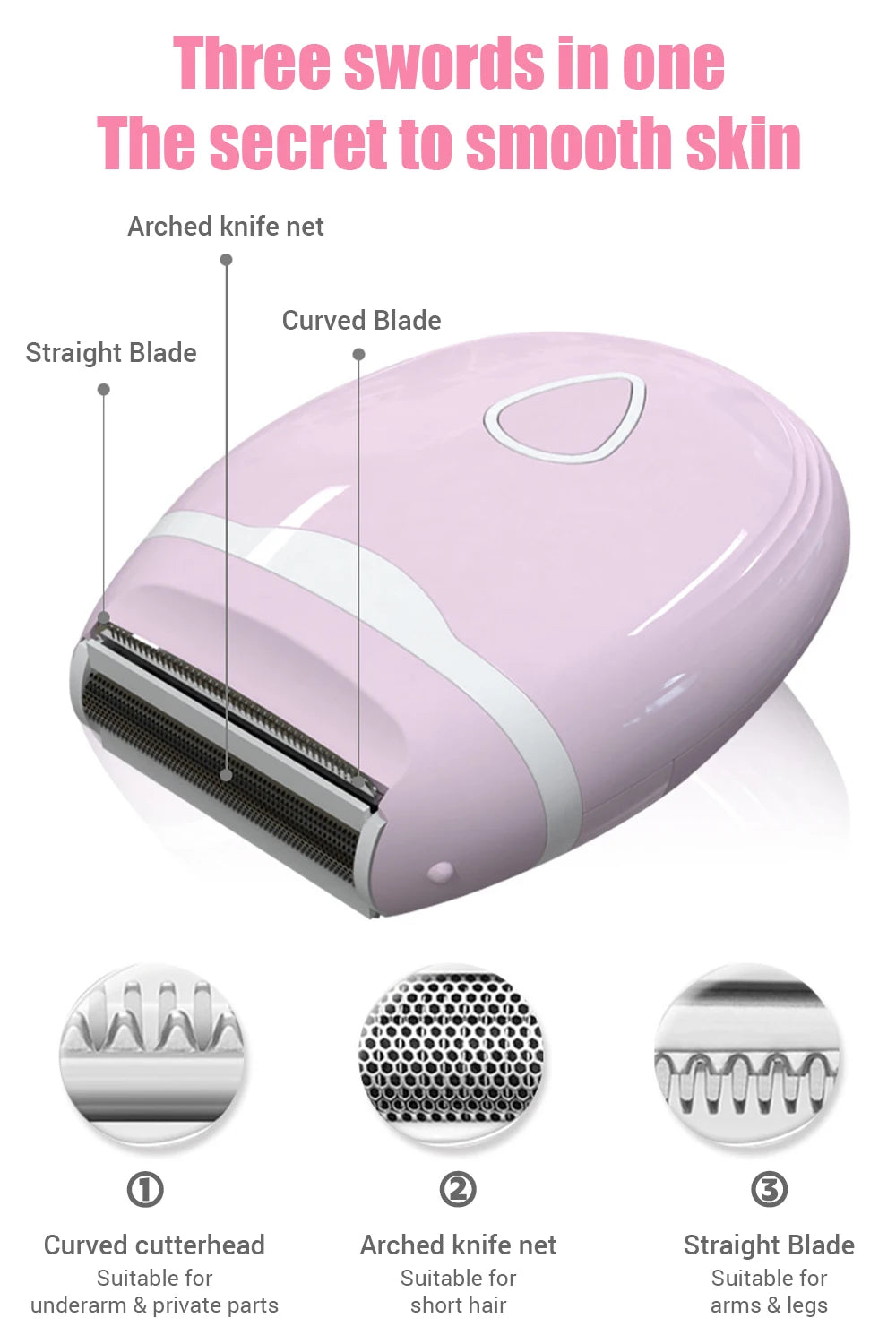 Hair Removal Machine Trimmer For Electric Shaver Bikini Private Parts Armpit Whole Body Shaving Depilation Women Beauty Care