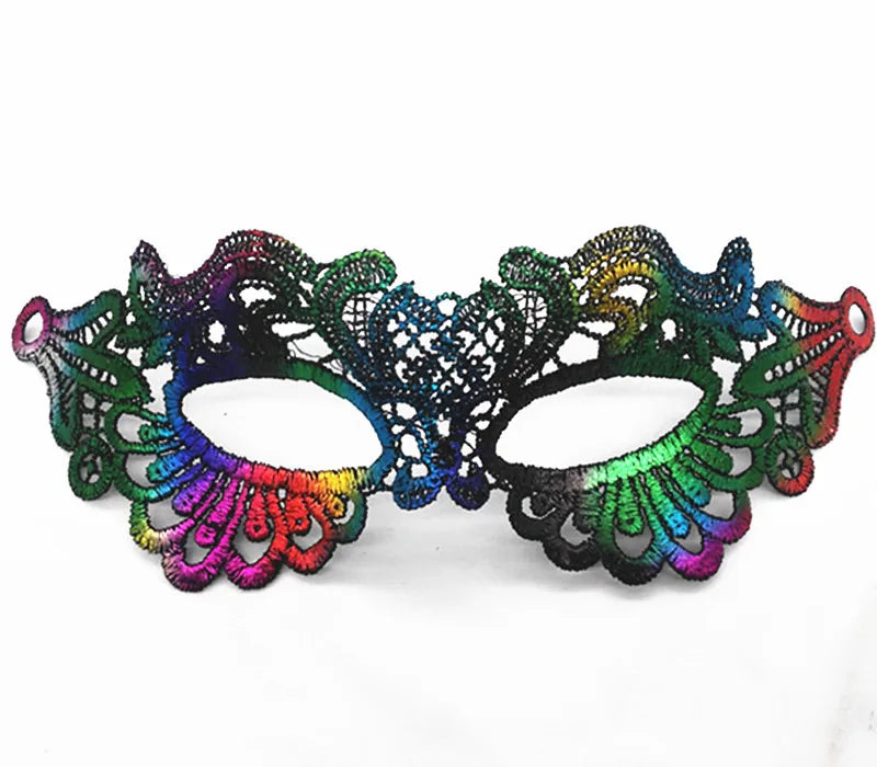 New Women Hollow Lace Face Mask Masquerade Sexy Cosplay Prom Party Props Costume Mask Nightclub Halloween Black Eye Mask