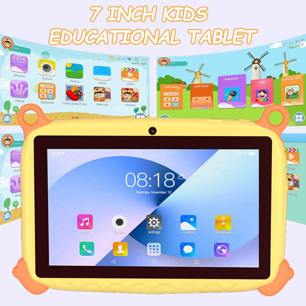 2026 Global Version 7 Inch 5G WiFi Kids' tablet Quad Core 4GB RAM 64GB ROM Dual Cameras Children's Gifts Tablets Android 13.0