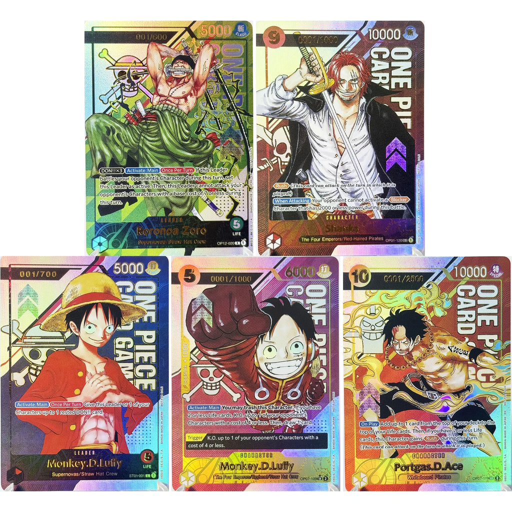One Piece Roronoa Zoro Series Set Championship Treasure Cup Promo Anime Collectibles DIY Replica Cards Texture Card
