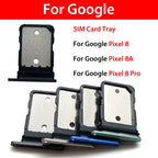 SIM Card Tray Holder For Google Pixel 8 8A 8 Pro Sim Single Card Tray Holder Adapter Chip Drawer Socket Accessories Parts