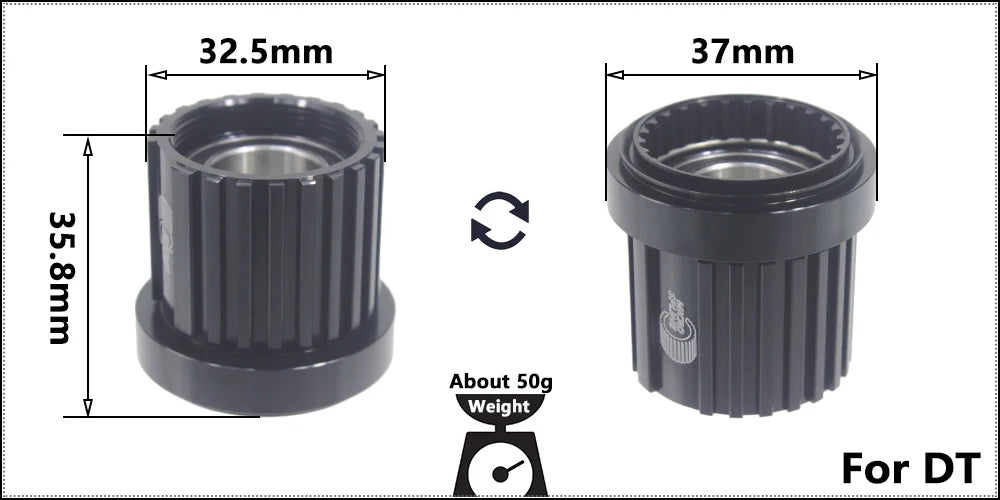 Bicycle Micro Spline Freehub MTB Road Bike Hubs Converters End Cap Adapter 11/12 Speed MS HG DT Hub Body Driver for XD DT240/350