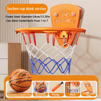 Boys basketball stand set, punch-free indoor basketball stand, children's shooting stand for home use, 7-inch silent basketball