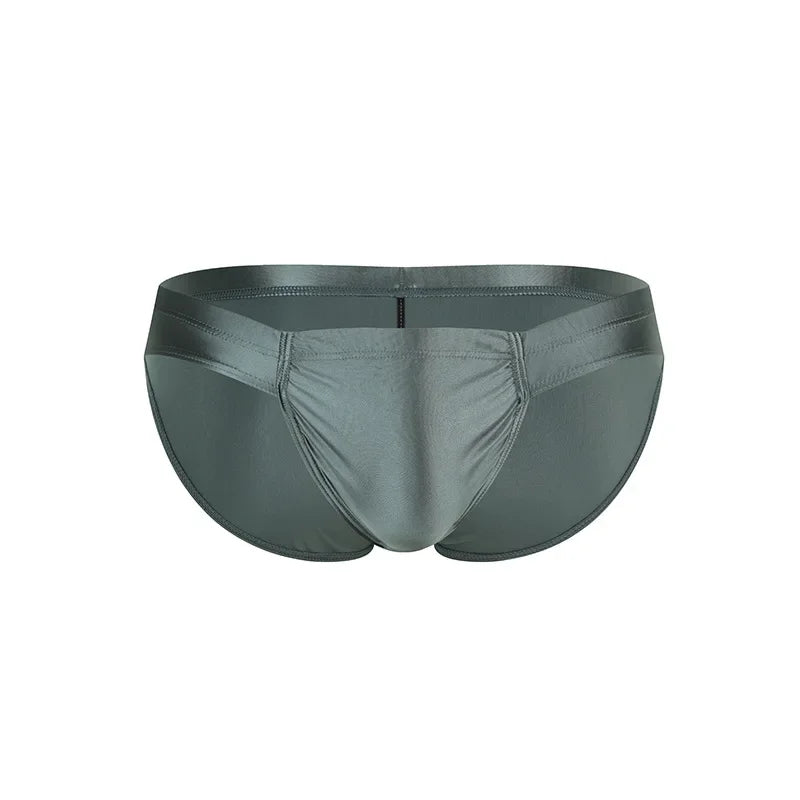 2026 fashion solid color men's three-dimensional triangle breathable sports low waist high elastic tight body