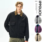 Men's Spring Casual Blazer Jacket Turn-Down Collar Stylish Versatile Office Wear Lightweight Coat Trendy Man Large Pocket Jacket