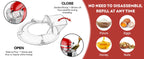 Pouring Shield Splash Guard, Detachable Flip Top Lid for KitchenAid 4.5-5QT Tilt Head Stand Mixer, Mixer Bowl Accessories