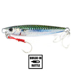 B&U Rattle Jig Sea Fishing Lures Metal Jig 40g 60g 80g Long Casting Lure Spinning Artificial Bait with Hook Spoon Fishing Tackle