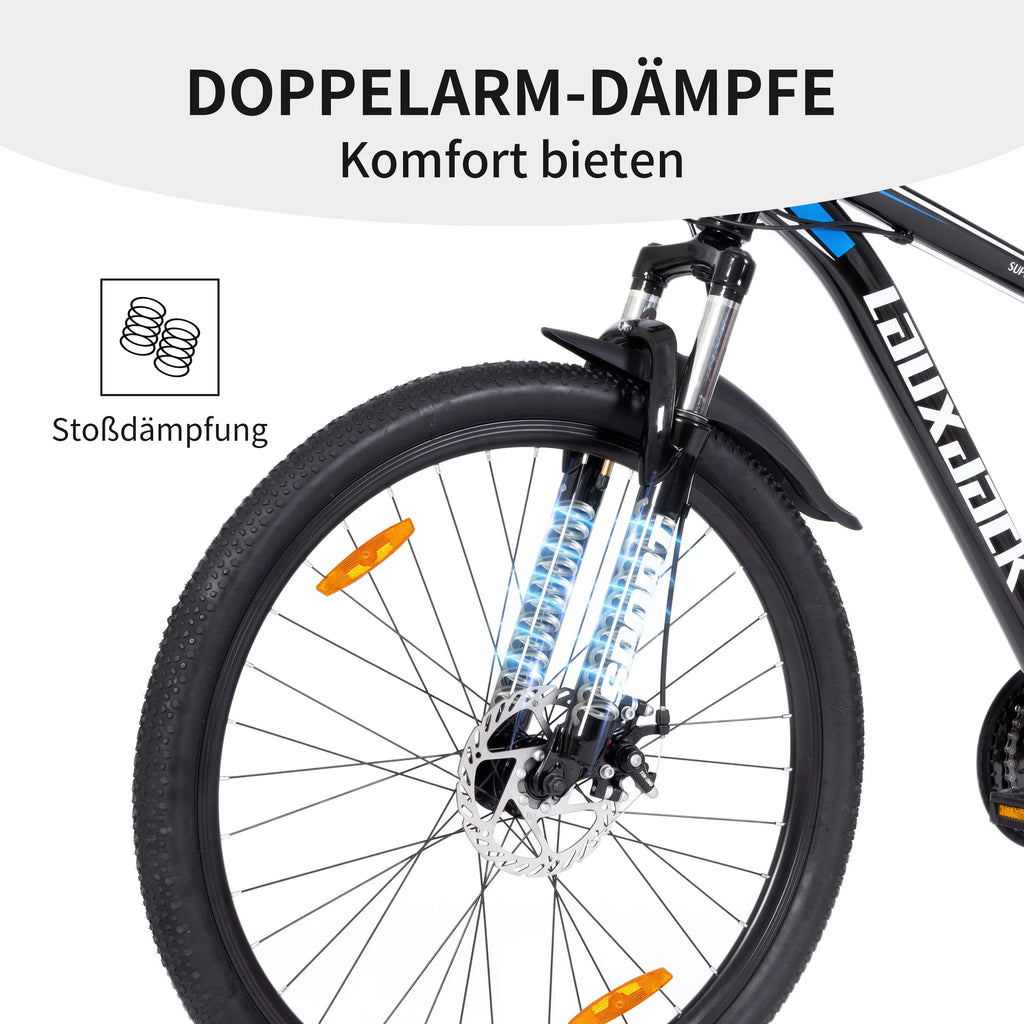 Vankel 27.5 Inch Mountain Bike for Adults,21-Speed Gear System, Dual Disc Brakes, All-Terrain Bicycle for Men & Women Bike Gifts