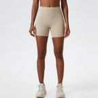 Hearuisavy Summer Soft Yoga Shorts Buttock Lift Gym Leggings Women High Waist Sports Shorts Women Running Workout Shorts Female