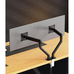 Adjustable display robotic arm for 17 to 32 inches heat dissipation desktop computer monitor stand