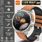 2026 New T-Rex 3 Ultra 1100mAh Smart Watch 5ATM Waterproof Outdoor Sports GPS Track Heart Rate Compass Bluetooth Call Smartwatch