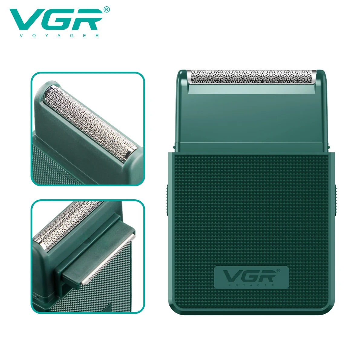 VGR Razor Rechargeable Shaver Professional Beard Trimmer Travel Hair Trimmers Reciprocating Shaving Machine for Men V-376 Secondary image