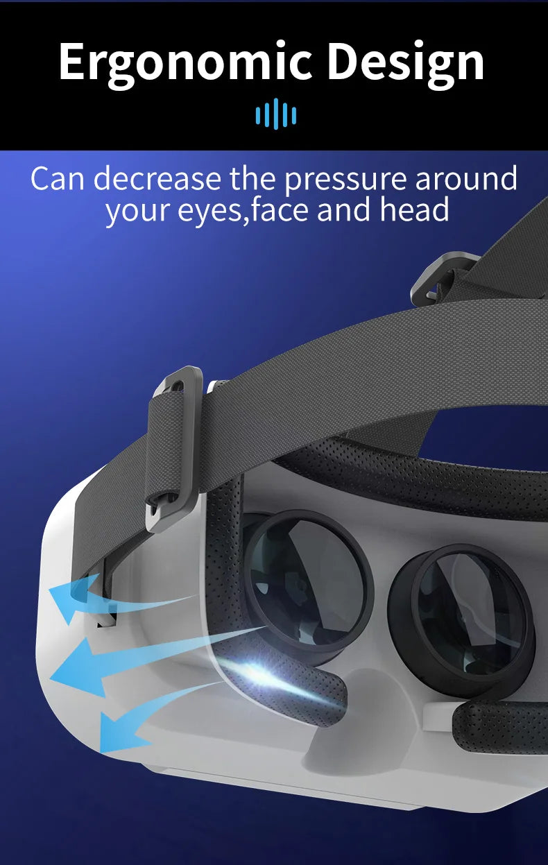 Shinecon VR Glasses 3D Headset Virtual Reality Device Helmet Goggles Lenses Mobile Smartphone Smart Phone Cell Realidade Viar VR