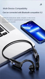 Lenovo Hot Real Bone Conduction Sport Headphone Wireless Earphone Bluetooth-Compatible Headset Hands-free with Mic for Running