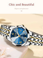 LIGE Elegant Ultrathin Nordic Simple Style Quartz Movement Women's Wristwatch Fashion Stainless Steel Bracelet Belt Woman Watch