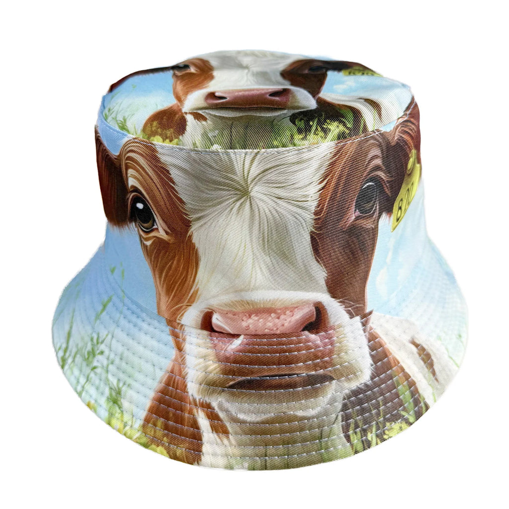 Classic Popular Funny Novelty animal cow frog duck fisherman hat Outdoor Leisure Sunscreen Sun Hat Men Women bucket hats