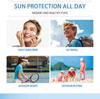 50ml Sunscreen Cream Moisturizing Soften Skin Lighweight Non-sticky Natural Radiance High Sun Protection Facial Skincare