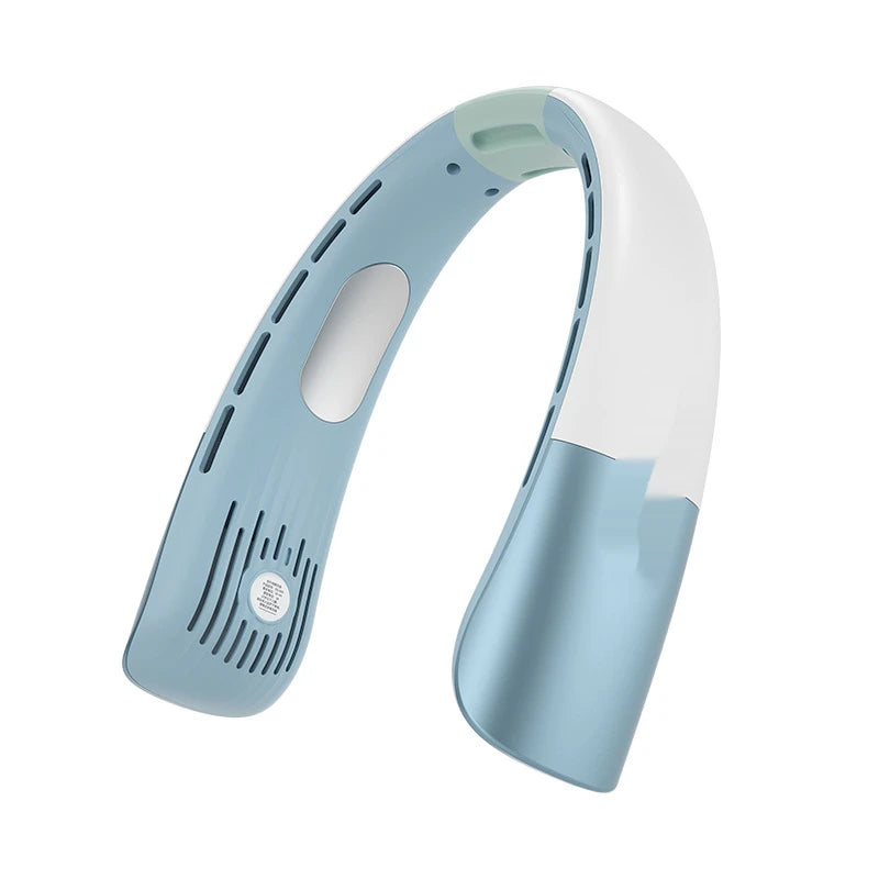 Portable Bladeless 360 ° Cooling 5 Speed Long Battery Life Portable Neck Fan For Outdoor & Office Main image