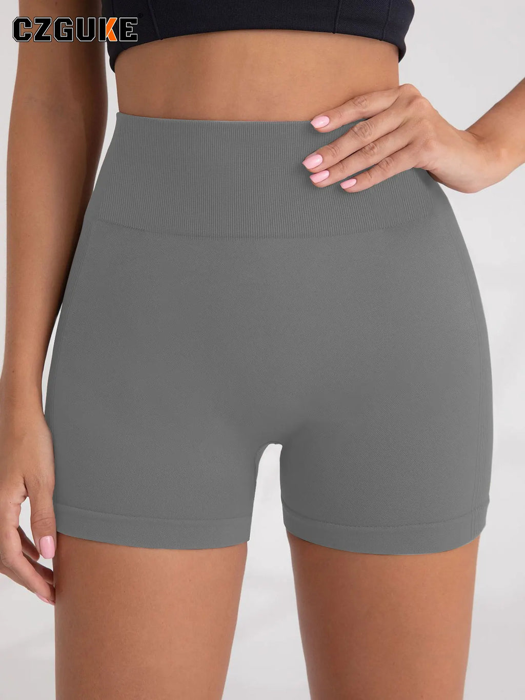 CZGUKE Ladies' outdoor sports shorts fitness pants gym warm-up yoga pants high-quality tight jogging shorts and cycling shorts