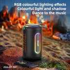 ZEALOT_MP1 Portable Bluetooth Speaker 60W StormBox Blast Outdoor Wireless Speaker IPX6 Waterproof Party Camping Speaker 12H ZEAL