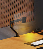 Adjustable display robotic arm for 17 to 32 inches heat dissipation desktop computer monitor stand