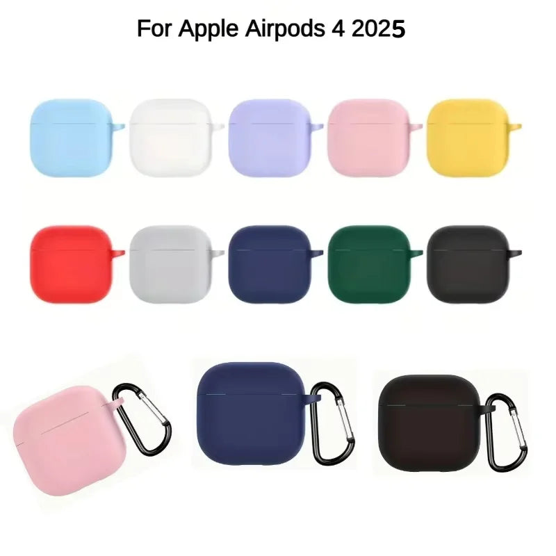 For AirPods 4th Accessories Case 2026 Soft Silicone Shockproof Protective Case For AirPod 4 with Active Noise Cancellation Cover Main image