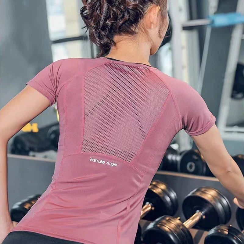 Women's Sports Wear For Fitness Running Jogging Seamless Long Sleeve Gym Woman Sport Shirt Yoga Top Female Workout Tops T-shirt Main image