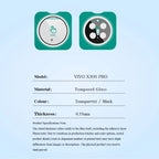 Lereach for VIVO X300 Ultra X300S Self-Locating Frame Tempered Glass Camera Lens Protector Anti-Scratch Film