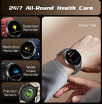 2026 New Accurate Body Health analysis Smart Watch Men ECG Blood lipids Uric acid Blood Pressure Body Fat Voice Call Smartwatch
