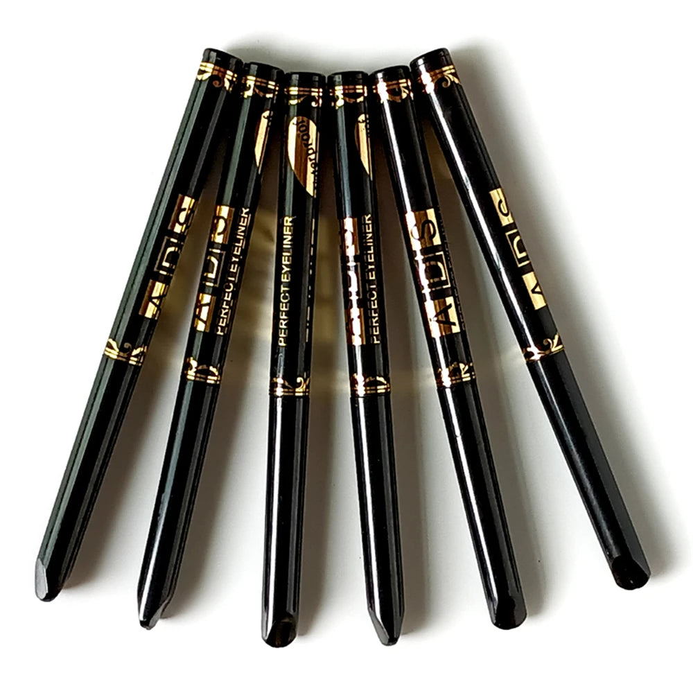 2Pcs Waterproof Black Brown Eyeliner Pencils-Smudge-Proof, Long-Lasting &Beginner-Friendly Smooth High Pigmented Punk Eye Makeup