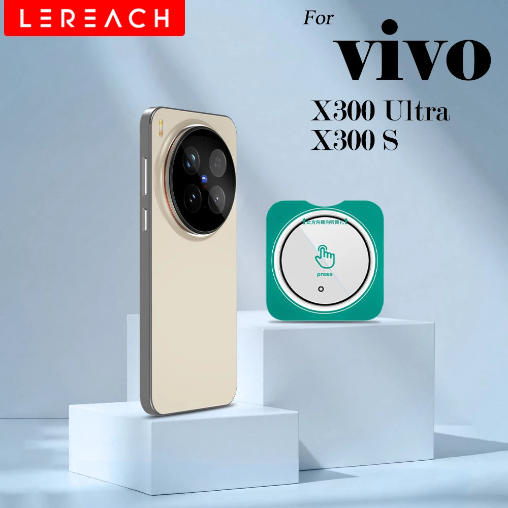 Lereach for VIVO X300 Ultra X300S Self-Locating Frame Tempered Glass Camera Lens Protector Anti-Scratch Film