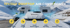 RV Rooftop Parking Air Conditioner 12V/24V DC Electric Cooling Low Noise & 4m³ High Efficiency For Vans, Campers, Motorhomes