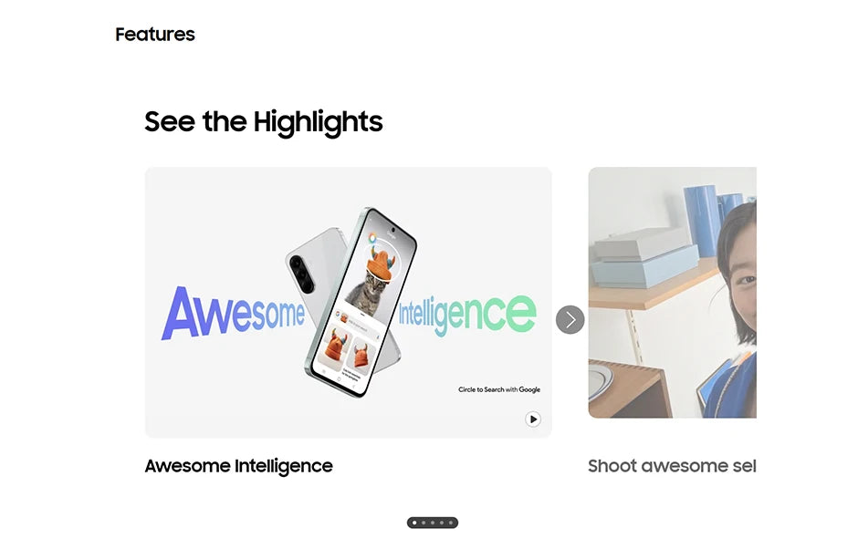 Samsung Galaxy A56 5G Smartphone 6.7inches Super AMOLED Display 120Hz Refresh Rate 50MP Rear Camera 5000mAh Battery 8GB 256GB