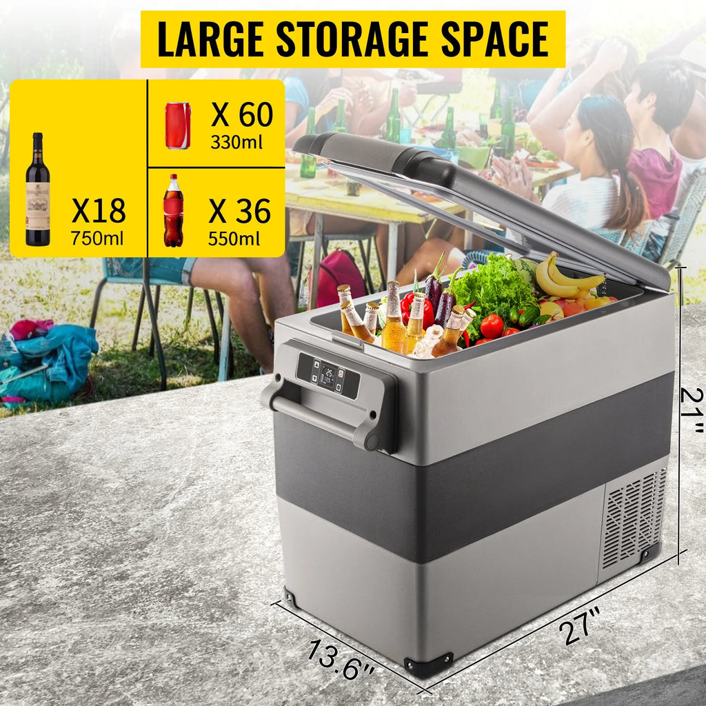 VEVOR 15L-55L portable small refrigerator car refrigerator car truck mini cooler, suitable for driving, traveling, and home use