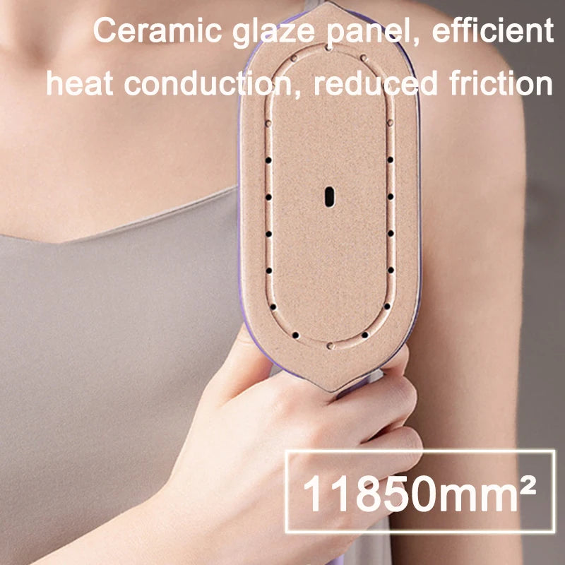 Handheld Vertical Garment Steamer Mini Travel Clothes Ironing Machine Fast-Heat Travelling Fabric Steam Iron Wet Cleaning Brush
