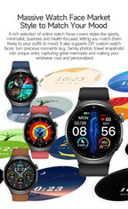 2026New AI-Diagnosis Care Smartwatch ECG+PPG Accurate Uric Acid Blood Pressure Body Fat Five organ Fitness Waterproof Smartwatch
