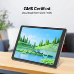 10-inch tablet, Android 14, quad-core processor, 4GB RAM (2GB+2GB expandable), 32GB storage, Wi-Fi, dual cameras, 6000mAh