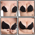 Invisible Push Up Bra Backless Strapless Bra Seamless Front Closure Underwear Self-Adhesive Bralette Women's Sticky Lingerie