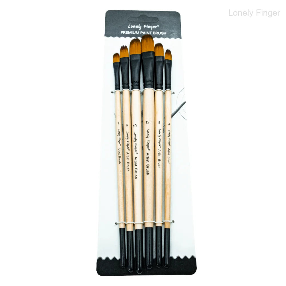 6/24/30Pcs Artist Paint Brush Set for Watercolor, Acrylic, Oil and All Media, Suitable for Canvas, Paper, Ceramic, Nylon Hair, W