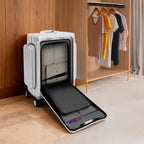Modern 20in PC Luggage Suitcase Aluminum Alloy Hard Shell Travel Suitcase with 4 Wheels 3-open Structure for Trips