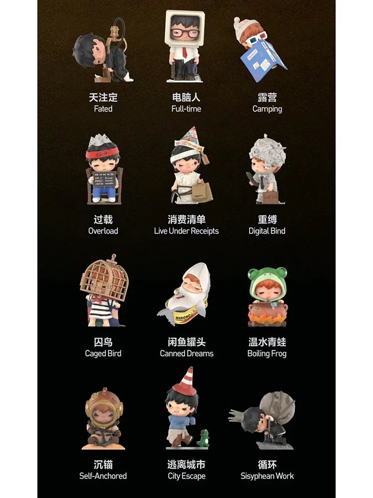 POP MART Hirono TAMED WILDGRASS Series Mystery Box Genuine Blind Box Guess Toys Bag Ornament Figurines Home Decor Desktop Dolls