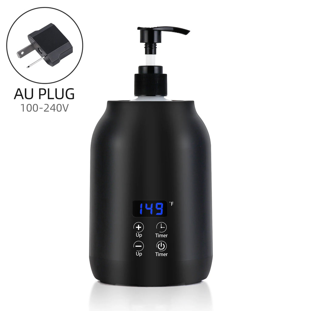 Massage Oil Heater Lotion Essential Cream Bottle Warmer LED Display Temperature Control Quick Heating Body Oils For Salon SPA