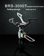 BRS-3000T Titanium Mini Camping Gas Burners 25g One-Piece Pocket Stove Outdooor Hiking Folding Cooking Furnace Portable ﻿